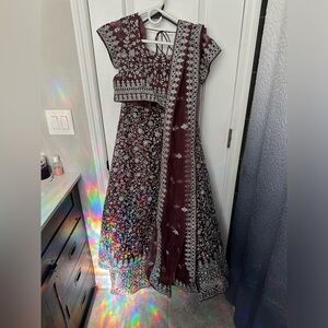 Lehenga, Choli, and Duppata